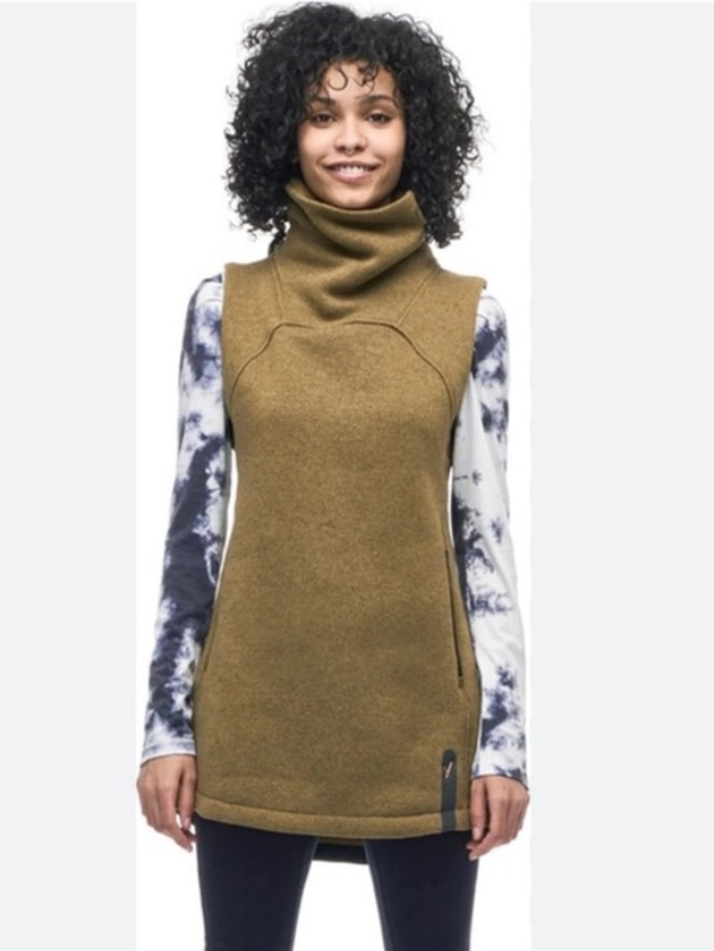 Indyeva Olive Green Toga Vest Size Small